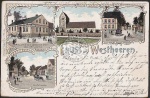 Litho Westheeren Gasthof zum goldenen Stern Ki