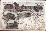 Litho Plauen Industrieschule Postamt Restauran