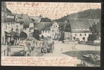 Lauenstein Markt vom Hotel zum Löwen aus geseh