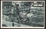 Bau der Untergrundmeßhalle Leipzig Markt 1925