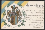 Leipzig Studentika Wappen Heraldik 4.4.1900
