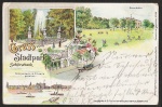 Schönebeck Litho Stadtpark Rennbahn 1900