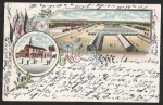 Litho Gruss von der Senne Wache Übungsplatz Pa