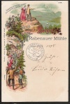 Litho Rabenauer Mühle 1898 Bruno Bürger & Otti