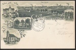 Finsterwalde 1900 Litho Schloss Forsthaus Stad