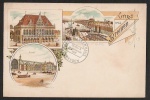 Bremen Bahnhof Litho Freihafen Rathaus Hafen 