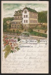 Litho Langhennersdorf Gasthaus zur Waldburg 18
