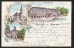 Hanau Kurhaus Wilhelmsbad Johanneskirche Litho