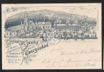 Federlitho Georgenbad Niederneukirch 1900