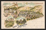 Litho Ludwigstadt i. Bayern Gasthaus z. golden