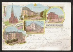 Litho Hartmannsdorf Bahnhof Hotel Kronprinz Ho