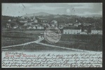 Miesbach Mondschein AK Kirche Ort 1898 