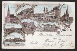 Litho Chemnitz Bahnhof Justiz Palast Markt Kas