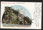 Rügen Königstuhl mit Fischerhütte Litho 1901