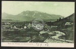 Wallgau mit Wettersteingebirg Mittenwald 1909