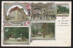 Litho Zwenkau Hotel zum Kronprinz 1906
