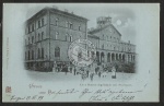 Hof Alter Bahnhof mit Stadtpost 1899 Mondschei