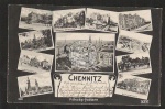 Chemnitz Mikroskop Postkarte Synagoge Luisenha