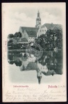 Puslsnitz Schlossteich Reliefkarte 1900