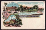 Litho Schönmoor Gasthaus zum grünen Wald Horst