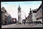 Straubing Ludwigsplatz mit Stadtturm 1909