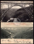 2 AK Müngsten Wupper Kaiser Wilhelm Brücke 1903 