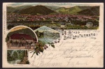 Litho Bad Lauterberg i. Harz 1907 Kirchberg 