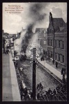 Neidenburg im Kriege 1914 15 Poststr. brennend 