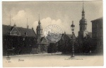 Riesa Rathaus mit Klosterkirche 1905