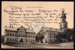 Netzschkau Kirche und alte Schule 1907