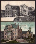 2 AK Jena Frauenklinik 1911 Volkshaus Carl Zeiss