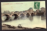 Roanne ca. 1925 Le pont sur la Loire Brücke 