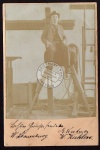 Foto Sportler auf Bock Sprossenwand 1903
