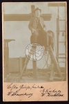 Foto Sportler auf Bock Sprossenwand 1903 