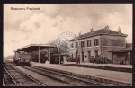 Bazancourt Bahnhof Lok Waggon Soldaten ca 1915