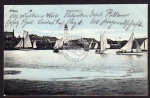 Pillau Hafeneinfahrt 1915 Feldpost Segelboote