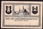 Neustadt i. Sa. 1921 Elbgau Sänger Bundesfest