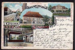 Stauchitz Alte Poststraße Gasthof Schloss 1902