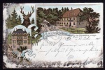 Litho Jägerhaus b Schmiedeberg Erzgebirge 1898