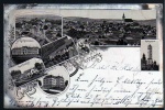 Litho Schneeberg 1897 Gewerbeschule Gleesberg