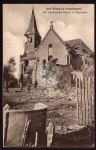 Ostpreußen Possessern zerschossene Kirche 1915