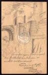 Bad Godesberg gezeichnet 1923 auf Ganzsache