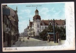 Glauchau Leipziger Strasse und Post 1905