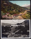 2 AK Semmering 1910 1929 Bahnhof Hotel Stefanie