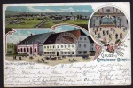 Litho Ottendorf Okrilla Gasthof z Schwarzen Ross