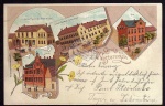 Westeregeln 1900  Luthers Gasthof Post Schule 