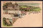Litho Insel Rügen ca. 1895 Crampas Sassnitz