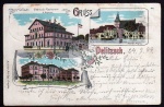Delitzsch 1899 Kgl Lehrerseminar Markt Bahnhof