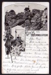 Wendelstein Kirchlein Spitze Litho 1900 Edelweiß