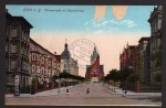 Halle a.S. Kaiserstraße mit Pauluskirche 1917